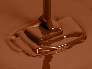 melted chocolate being poured
