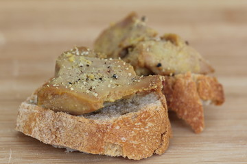 Toasts de foie gras