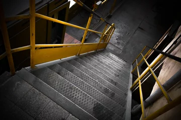 Photo sur Plexiglas Bâtiment industriel Escalier en fer