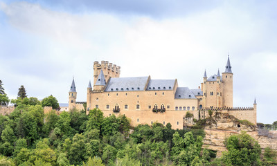 Fototapeta na wymiar Beautiful buildings of Segovia, Spain