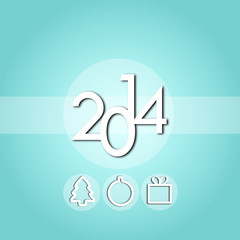 Carte de Voeux 2014 Bleu Ciel