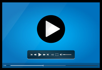 Video player for web, minimalistic design