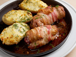 hungarian Stuffed Pork Chops