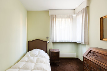 interior apartment, nice bedroom in style classic