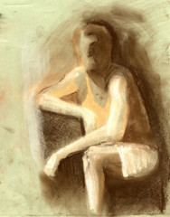 man portrait drawing