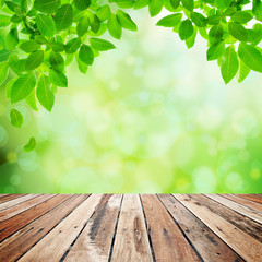 Green natural abstract background