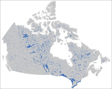 Kanada Gewässerkarte