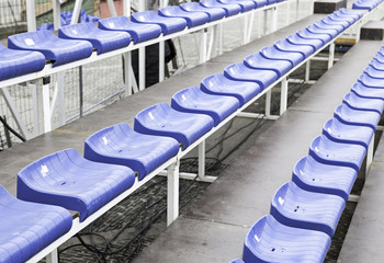 Bleachers in a football stadium