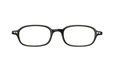 Black eyeglasses (with clipping path) isolated on white backgrou