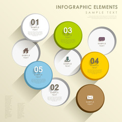 abstract circle infographics