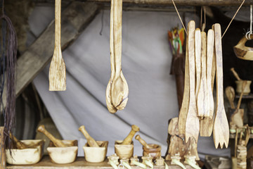 Handmade wooden spoons