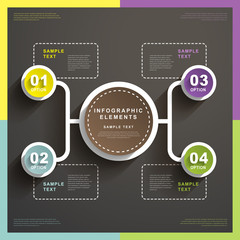 abstract chart infographics