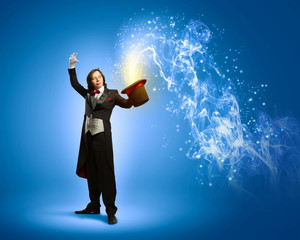 Magician with hat