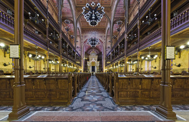 Budapest Jüdische Synagoge Innenaufnahme