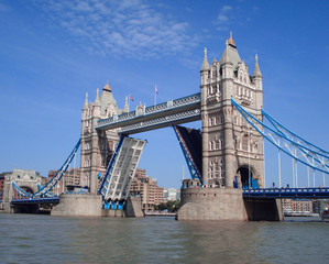 Tower Bridge. Thames River. London.