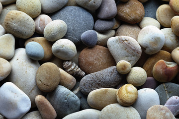 Obraz premium Kamyczki. Streszczenie tło z okrągłymi kamieniami.