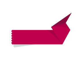 The blank folded tag