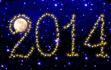 2014 New Year Sky Background.