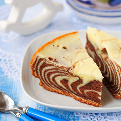 Pieces of Zebra Cake
