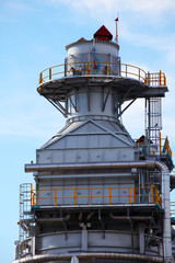 Processing column for offshore platform under construction