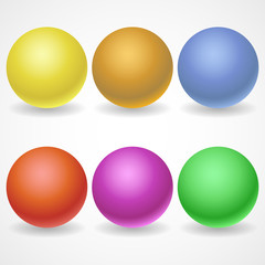 A collection of balls of different colors and lighting for your