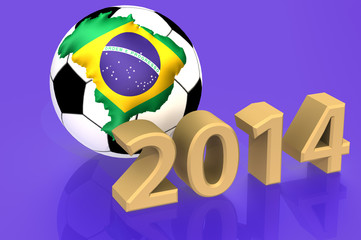 Obraz premium Brazilian football 2014