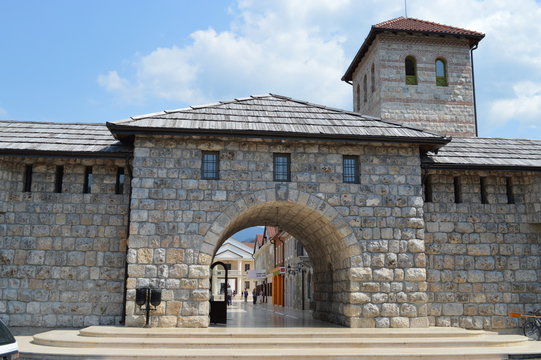 Entrance to Andric city in Bosnia and Herzegovina