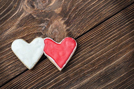 two hearts cookies