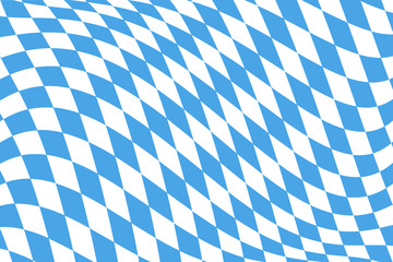 Twistet Bavarian Flag Pattern - obrazy, fototapety, plakaty