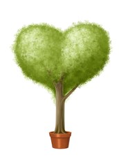 albero cuore