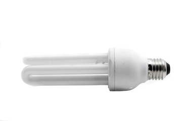 White Bulb on white background