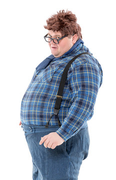 Overweight Obese Young Man