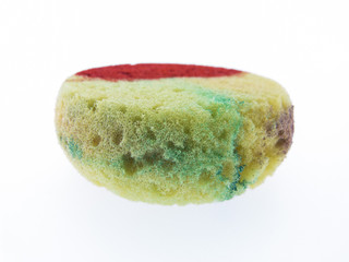sponge with different colors