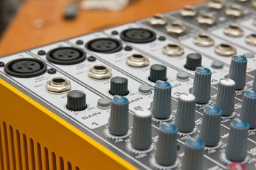 Audio console in my studio