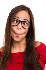 Obraz premium Silly woman