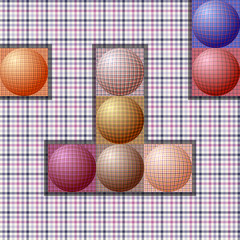 Fototapeta na wymiar abstract pattern from balls of different colors