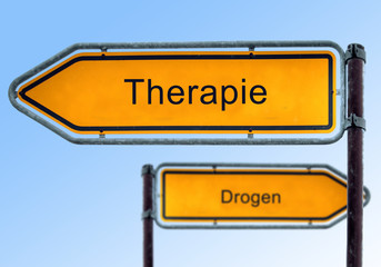 Strassenschild 1 - Drogentherapie