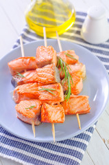 salmon kebab