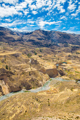 Colca Canyon, Peru,South America.Incas to build Farming terraces