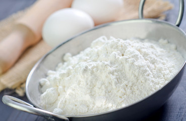 flour and eggs