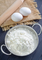 flour and eggs