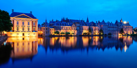 Mauritshuis Museum and Binnenhof Palace, The Hague - obrazy, fototapety, plakaty