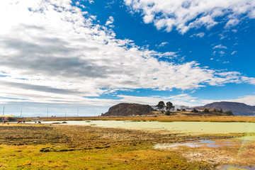 Lake Titicaca,South America, located on border of Peru