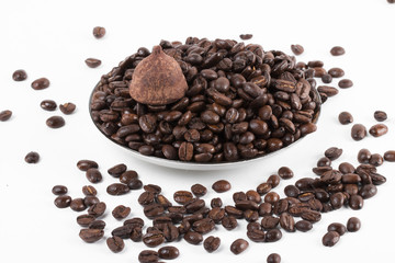 coffee on the white background