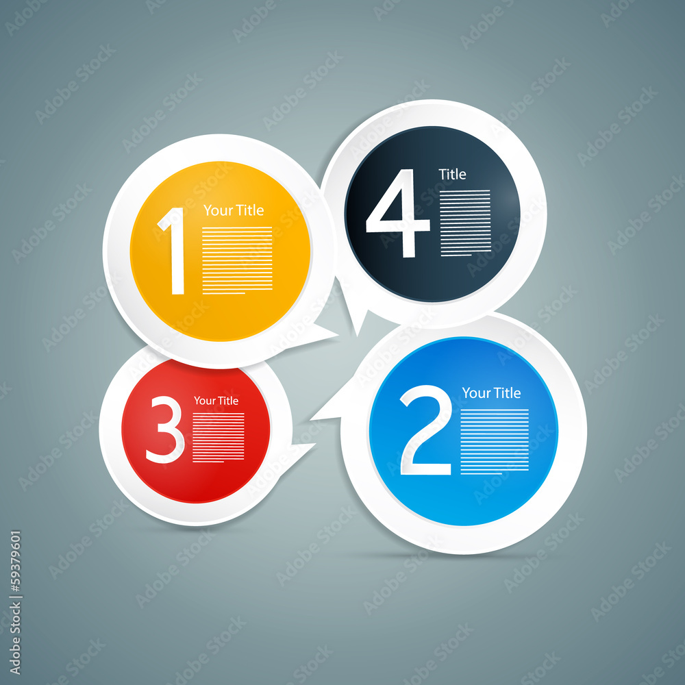 Poster vector progress steps for tutorial, infographics