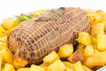 rollè con patate arrosto