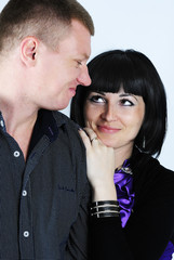 A beautiful young lovebirds