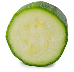 zucchini isolated on a white background