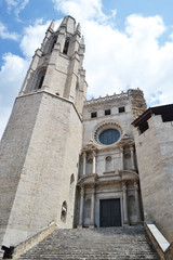 Fototapeta premium View of cathedral in Girona.