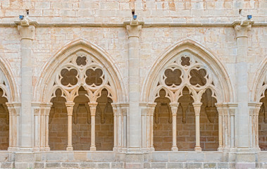 Fototapeta na wymiar Poblet Monastery near Barcelona in Catalonia, Spain